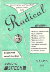 Radical, Nr. 2/1994 - Revista de Matematica pentru clasele I-VIII foto