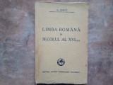 Al. Rosetti - Limba romana in secolul al XVI-lea ,1932