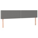 Cumpara ieftin Tablii de pat, gri inchis, 200x5x78/88 cm, textil