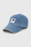 Tommy Jeans șapcă de baseball din bumbac cu imprimeu AM0AM12019