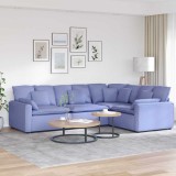 VidaXL Canapea modulară cu perne, albastru jeans, textil