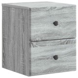 vidaXL Dulap de noapte suspendat Sonoma gri 34,5 x 33 x 40 cm 899157