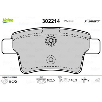 Valeo set placute frana, frana disc First foto
