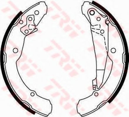 Set saboti frana VW CADDY II Combi (9K9B) (1995 - 2004) TRW GS8639
