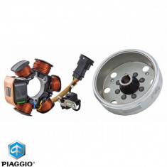 Magnetou (stator aprindere) complet original Aprilia (04-) - Derbi - Gilera - Piaggio - Vespa LX - Primavera - S - Sprint (04-) 2T 50cc