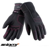Manusi femei pentru scuter - motocicleta Urban iarna Seventy model SD-C29 negru/roz Negru/roz S (7 cm)
