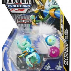 Set 3 jucarii - Bakugan Evolutions S4 - Platinum Powerup - Sectanoid, Nano Widow si Nano Sludgem | Spin Master