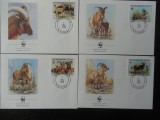 Ciad-WWF,FDC Fauna -set complet