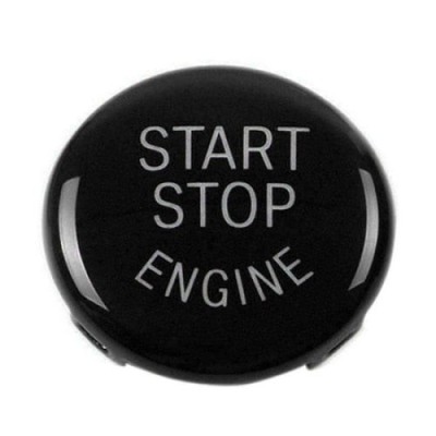 Capac buton start stop BMW E60, E61, E90, E91, X1, X3, X5, negru foto