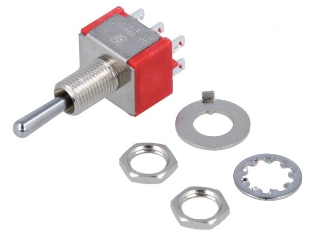 Comutator basculant 3 poziții ON-OFF-ON 2A/250V 5A/28V