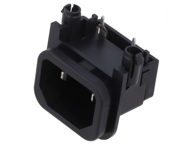 Conector de alimentare AC 10A 250V IEC 60320 THT