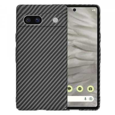 Husa pentru Google Pixel 7a, Techsuit, Carbonite FiberShell, Neagra foto