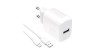 &Icirc;ncărcător de perete Puro PROLITE 10W USB-A + cablu USB-A - USB-C 1.2m - alb