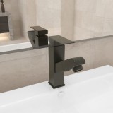 Cumpara ieftin Robinet chiuvetă de baie retractabil, gri, 157x172 mm