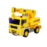 Masina de constructie cu sunete, lumini si macara, scara 1:20