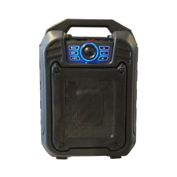 Boxa Portabila Cu Difuzor 6 inch - 15 cm , Bluetooth , Lumini LED , Cititor USB , Card , Negru