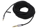 Cablu Audio Jack 3.5mm la 6.3mm 10m Negru BAUHL