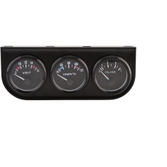 Kit de măsurare triplă Qiilu, 52 mm 3 &icirc;n 1 Contor de presiune a uleiului