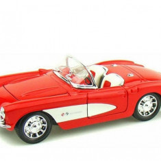 Macheta auto Chevrolet Corvette, rosu 1957, 1:24 Welly