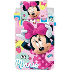 Set lenjerie pat copii Minnie 100x135 + 40x60 SunCity JFK019429 B3406488 foto