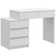 Birou compact Gamma T1 cu 5 sertare, 90x47x78 cm, montaj stanga/dreapta Household NewTrend