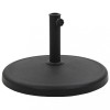 VidaXL Suport umbrelă de soare, negru, 19 kg, polirășină, rotund