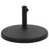 VidaXL Suport umbrelă de soare, negru, 19 kg, polirășină, rotund