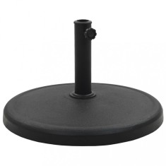 vidaXL Suport umbrelă de soare, negru, 19 kg, polirășină, rotund