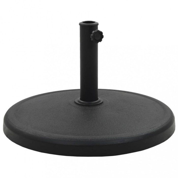 vidaXL Suport umbrelă de soare, negru, 19 kg, polirășină, rotund