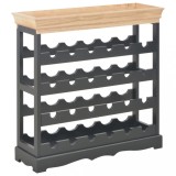 Dulap de vinuri, negru, 70 x 22,5 x 70,5 cm, MDF