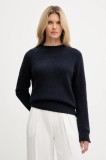 BOSS Orange pulover din amestec de l&acirc;nă culoarea bleumarin, light, cu turtleneck, 50548930