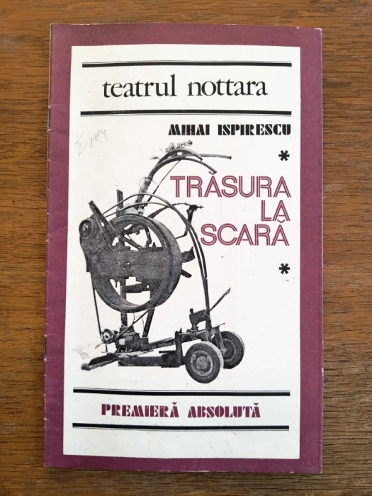 Pliant, program Teatrul Nottara - Trasura la scara, 1984 / CD1P