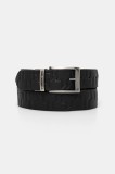 Karl Lagerfeld curea de piele barbati, culoarea negru, 551454.815300