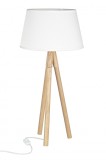Lampadar lemn alb Roma 33x69 cm
