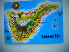 HOPCT 74061 HARTA TENERIFE SPANIA-STAMPILOGRAFIE -CIRCULATA foto