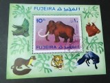 Fujairah &ndash; Mamut preistoric, bloc filatelic ștampilat &ndash; Faună preistorică &ndash; A40