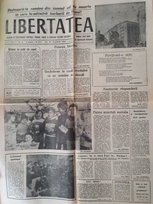 ziarul libertatea 28 decembrie 1989-revolutia romana-articole si fotografii foto