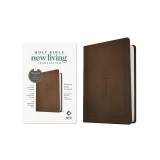 NLT Premium Value Compact Bible, Filament Enabled Edition (Leatherlike, Dark Brown Framed Cross)