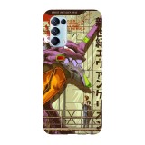 Husa compatibila cu Oppo A72 model Eva 01 Evangelion, Silicon, TPU, Viceversa, Transparent, Carcasa