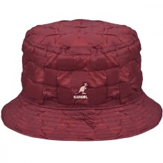 Palarie Kangol Pucker Check Bucket Rosu (S,M,L,XL) - Cod 432925543523 foto
