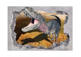 Sticker decorativ cu Dinozauri, 85 cm, 231STK, animale si pasari