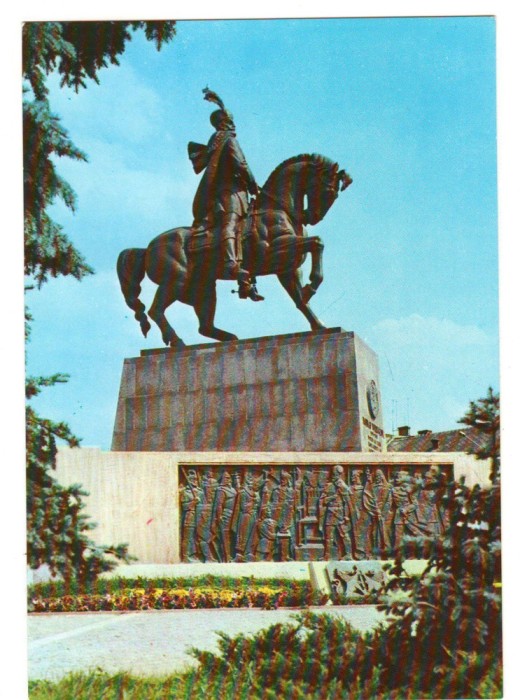 CPIB 23617 CARTE POSTALA - CLUJ NAPOCA. STATUIA LUI MIHAI VITEAZUL DE MARIUS BUTUNOIU, NECIRCULATA