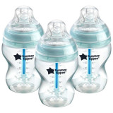 Tommee Tippee Advanced Anti-Colic biberon pentru sugari anti-colici Slow Flow 0m+ 3x260 ml