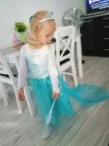 Rochie rochita printesa Elsa Frozen NOUA (cu eticheta) 5,6,7,8 ani