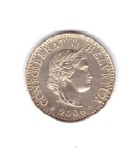 Moneda Elvetia 5 rappen 2006, stare foarte buna, curata, Europa, Cupru-Nichel