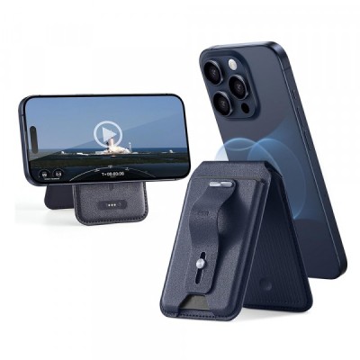 Portofel Magsafe, ESR, Findy my Wallet, Bleumarin foto