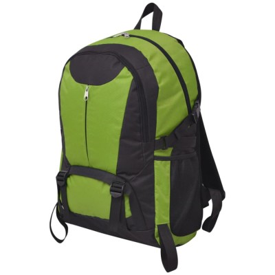 vidaXL Rucsac pentru drumeții, 40 L, negru și verde 91107 foto