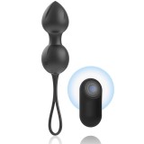 Bile Vibratoare Vagin Justforme Brilly Glam, Reincarcabile, Telecomanda, 10 Moduri Vibratie, Silicon, Antrenament Muschi Pelvieni