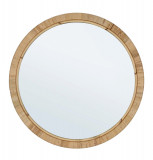 Oglinda decorativa Hakima Round, Bizzotto, &Oslash;60 x 2 cm, ratan/MDF, natural