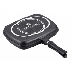 Tigaie gril dubla 34 cm Herzog HR DP34M